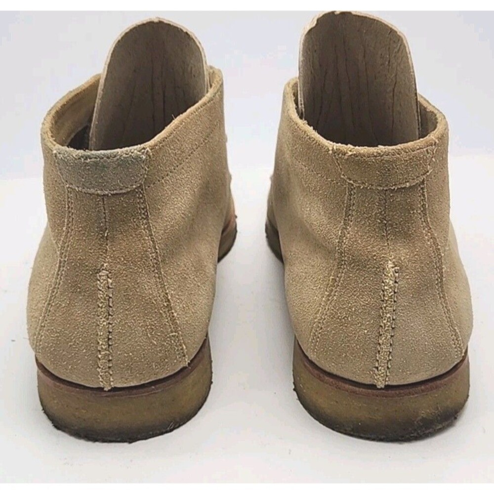 Johnston & Murphy Ankle Boot Chukka Tan Suede Lace-Up Women Size 9 Gum Sole Shoe - Picture 7 of 12